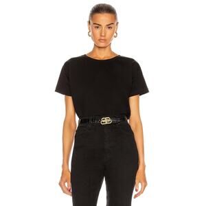 Khaite Brady T-Shirt Black Size Large Short Sleeve‎ Luxury Tee Top